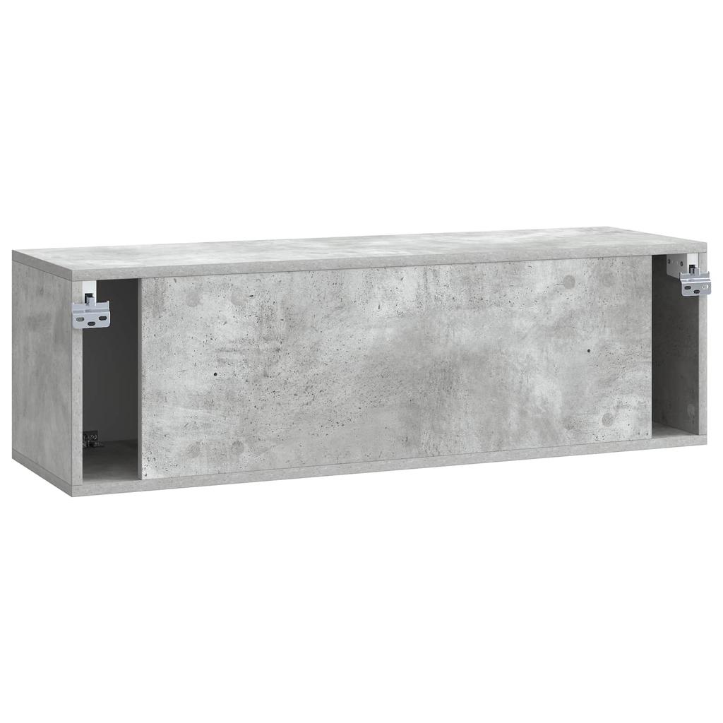 Wall Mounted TV Cabinet Concrete Grey 98 x 31 x 30 cm
