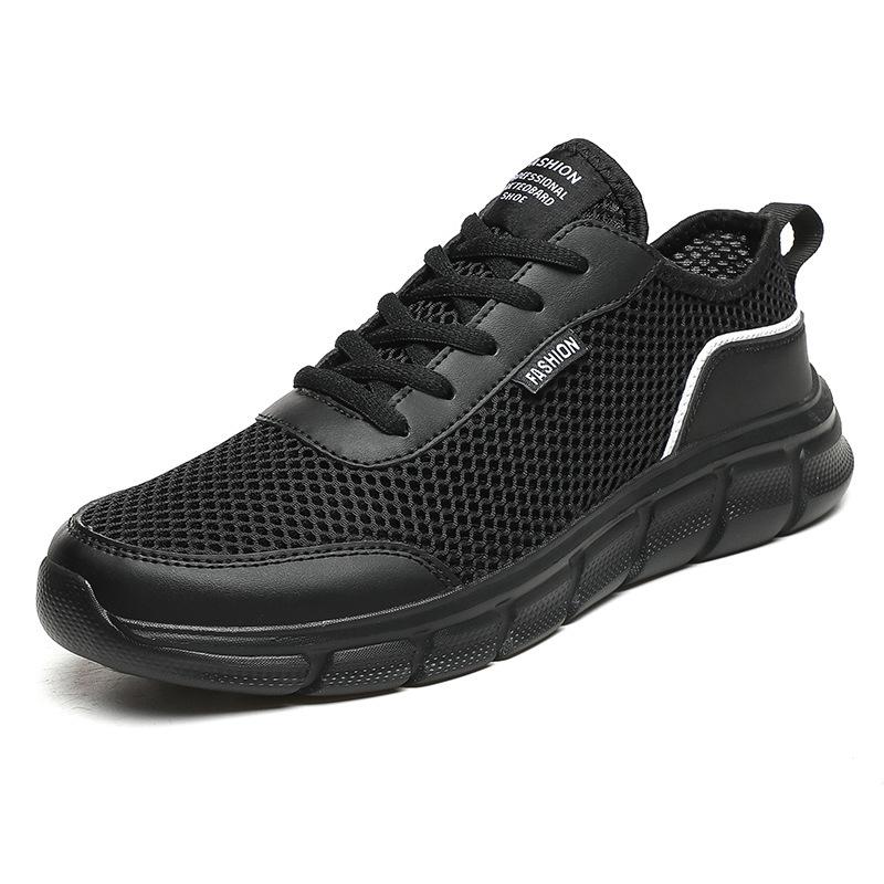 Cheap large size summer breathable and lightweight running shoes mesh sports and leisure shoes