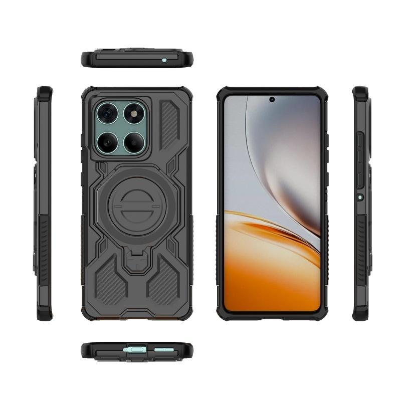 For Moto Edge 60 Fusion Case Cover Motorola Moto Edge 60 Fusion Capas Shockproof Bumper Attraction Adsorption Ring Holder Fundas