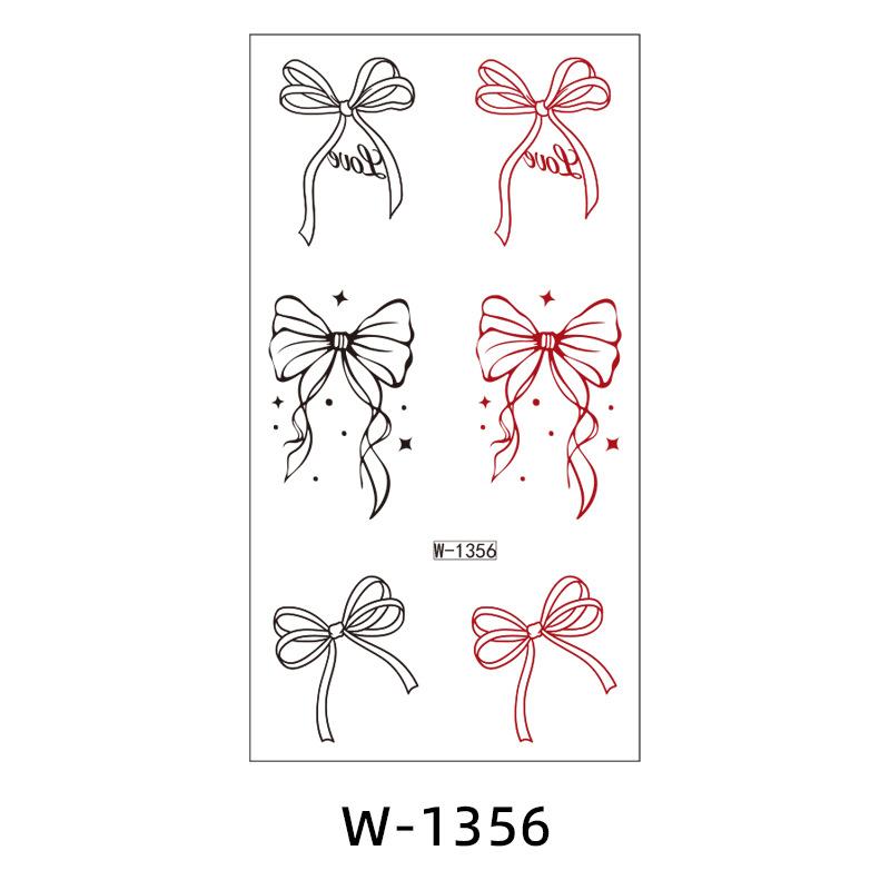 

Водостойкие и потостойкие наклейки-тату, временные одноразовые наклейки-тату на День святого Валентина, милые 75 * 140Mm (die)