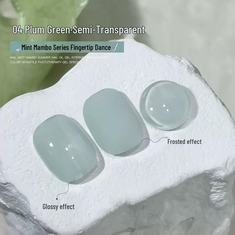 

Мятный Мамбо Кошачий глаз Гель для ногтей: Зеленый виноград Флэш - издание Лето 2025