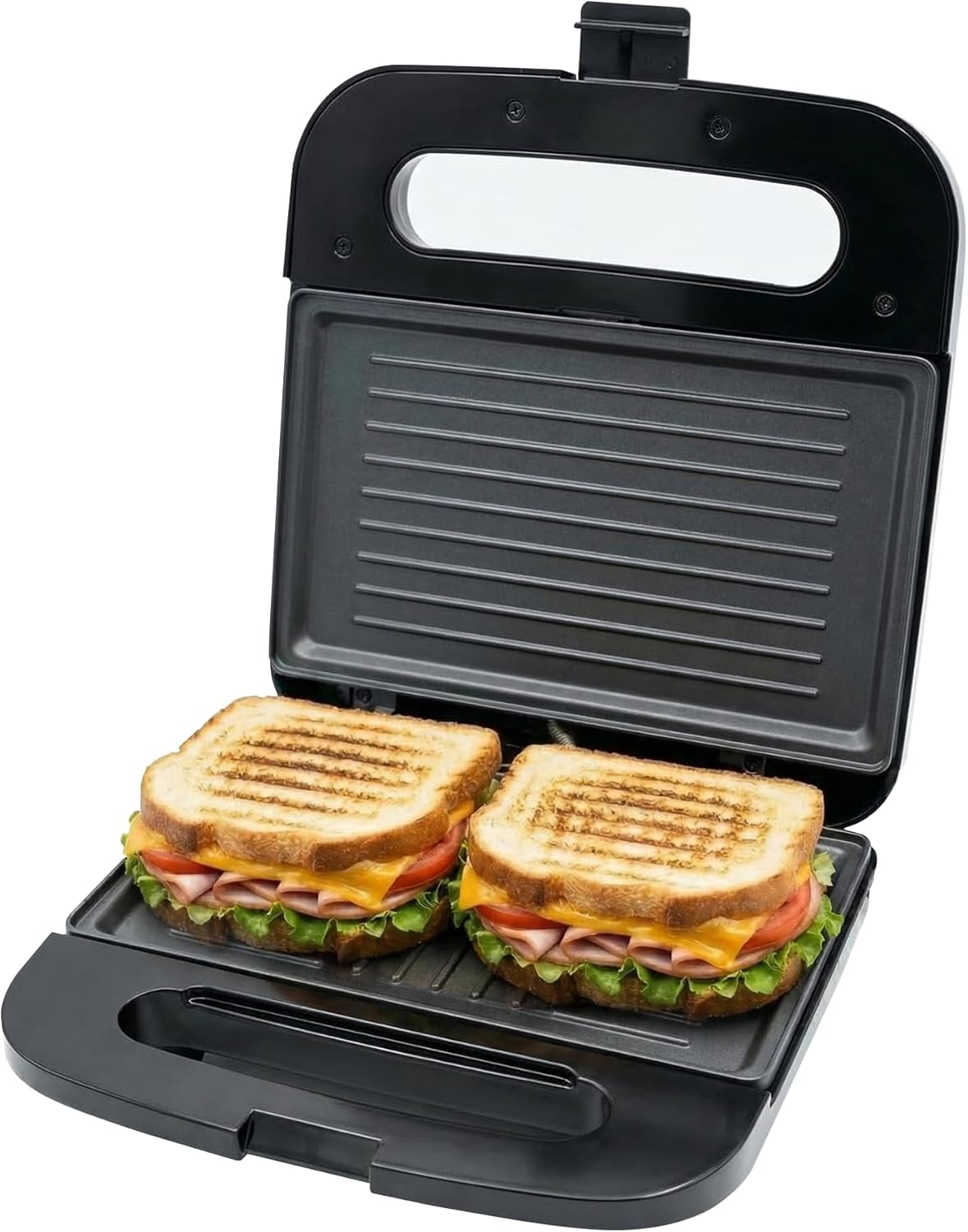 

Press Grill with Nonstick Plates, LED Indicator Lights, Thermostat Control, Cool Touch Handle, Compact United States