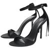 Zara Minimalist Fashion One-Strap Sandals 10.5Cm Women sandals Black 3301610800