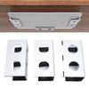 Under Desk Laptop Mount Aluminum Alloy Metal Under Desk Shelf Device Holder with Anti Scratch Silicone for Laptop TV Box