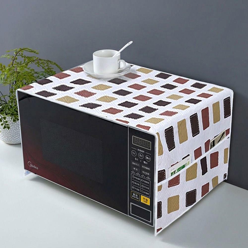 Oilproof Microwave Protective Cloth Dustproof Kitchen Appliance Cover  Kitchen Use