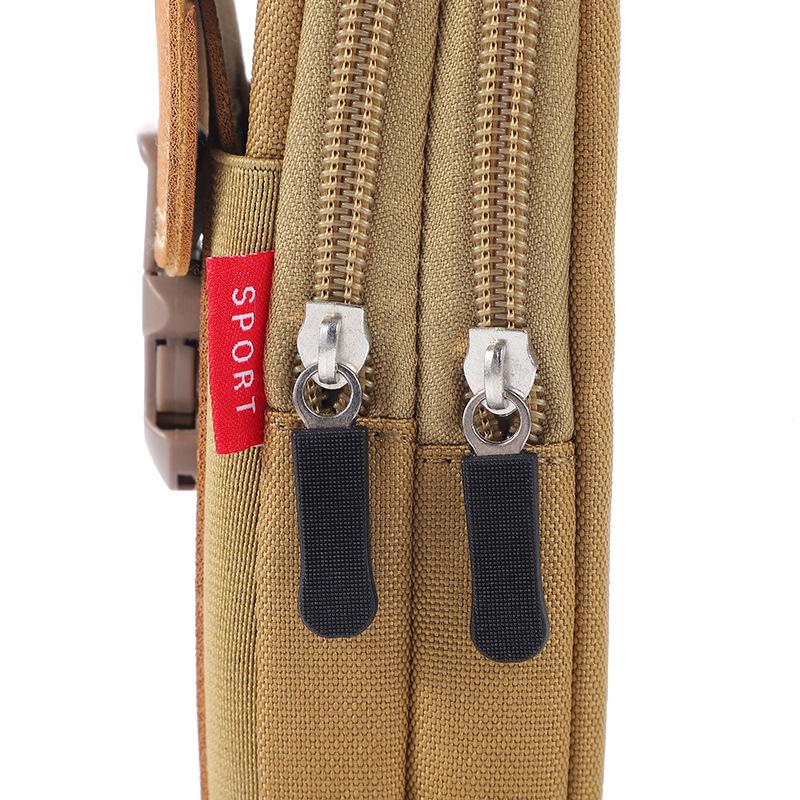 New Men's Multifunctional Waist Bag with Belt Loop - Convenient Outdoor, Horizontal & Vertical Phone Holder