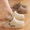 Outer Wear Hole Shoes Men's EVA Summer Platform Men's Beach Two Wear Cool Slippers Non-slip Garden Shoes Women