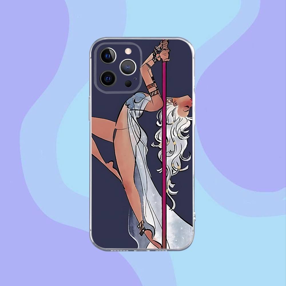 

Pole dance dancing Fitness Phone Case For iPhone 16,15,14,13,12,11 Pro,Max,Plus,X,XS,XR,SE,Mini Transparent Silicone Soft iPhone16