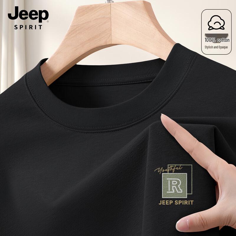 JEEP SPIRIT Men s Casual Long Sleeve Pure Cotton T-Shirt XL