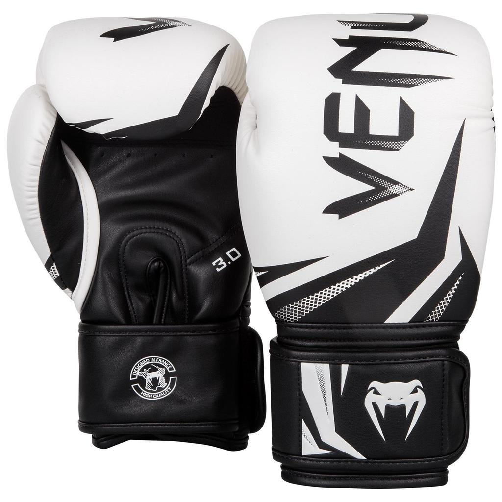 Venum Challenger 3.0 Boxhandschuhe Weiß/Schwarz 12oz