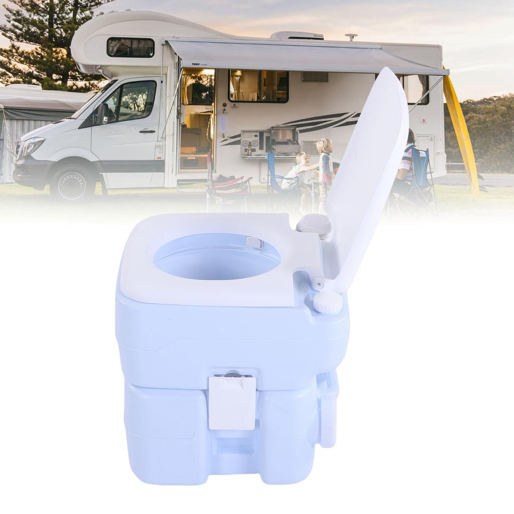 WC Portatile da Campeggio da 5,2 Galloni a Prova di Perdite per Interni ed Esterni con Contenitore Rifiuti Rimovibile per Escursioni e Viaggi