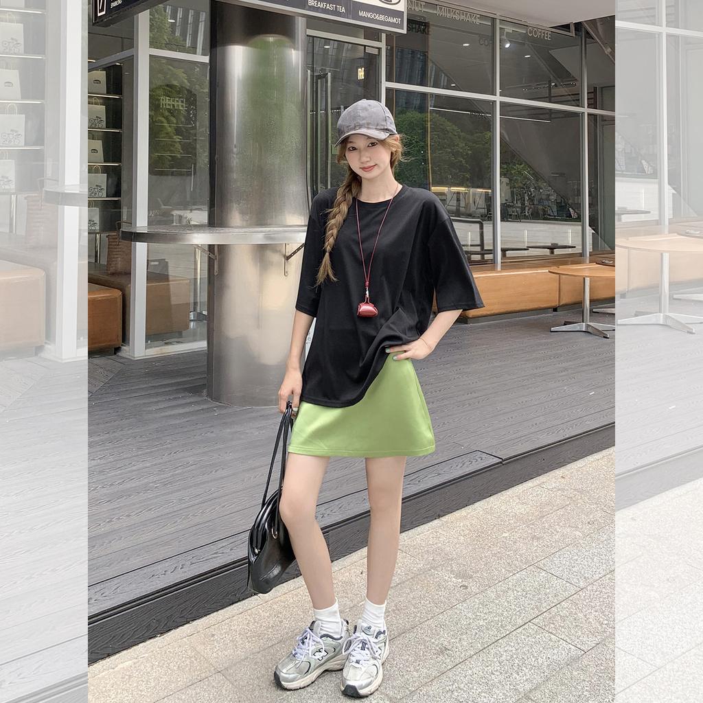Korean Casual Versatile Summer New Waist Slim Design Short-sleeved T-shirt Women's Fashion Beautiful Top
