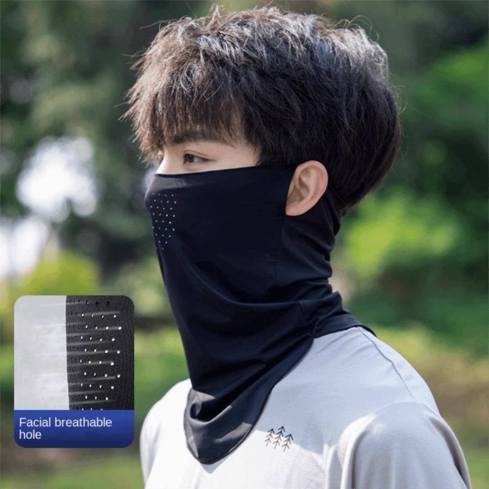 Ice Silk Ice Silk Bandana Breathable Cycling Balaclava Windproof Face Cover Scarf Men Women