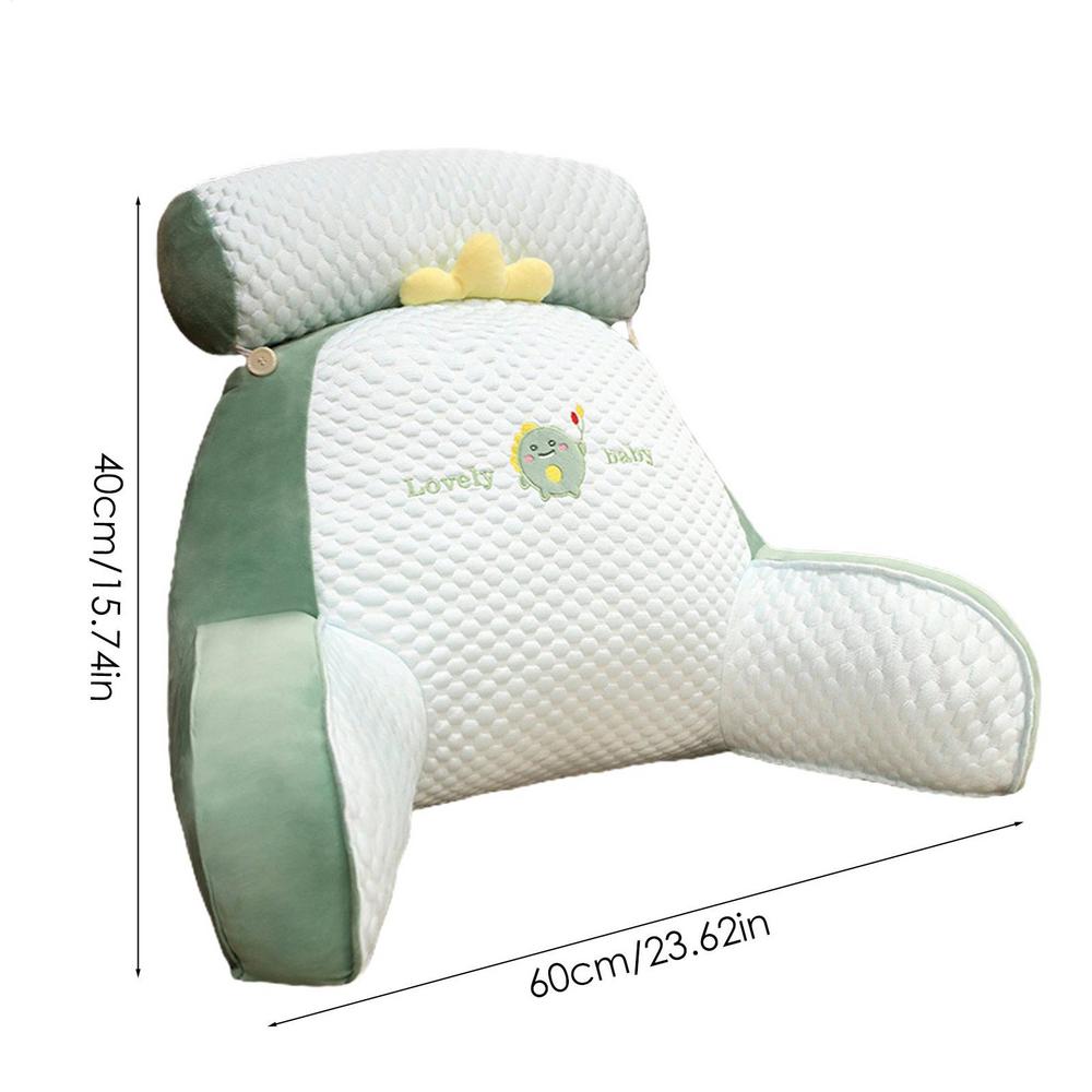 

Back Rest Pillow Reading Pillow for Bed Back Cushion Rest Pillows with Detachable Neck Support & Arms for Sitting In Bed Reading