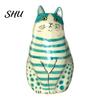 Real Flower Vase Dotted Cat Desktop Decoration Resin Cartoon Kitten Floral Plants Holder Indoor Dried Arrangement Container