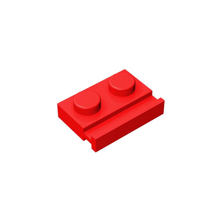 50pcs MOC Compatible Assembles Particles 32028 Plate Modified 1 x 2 with Door Rail Building Blocks Parts DIY Educational Tech