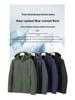 Men's Winter Softshell Jacket with Detachable Hood, Fleece-Lined, Windproof, and Warm - Plus Size Available