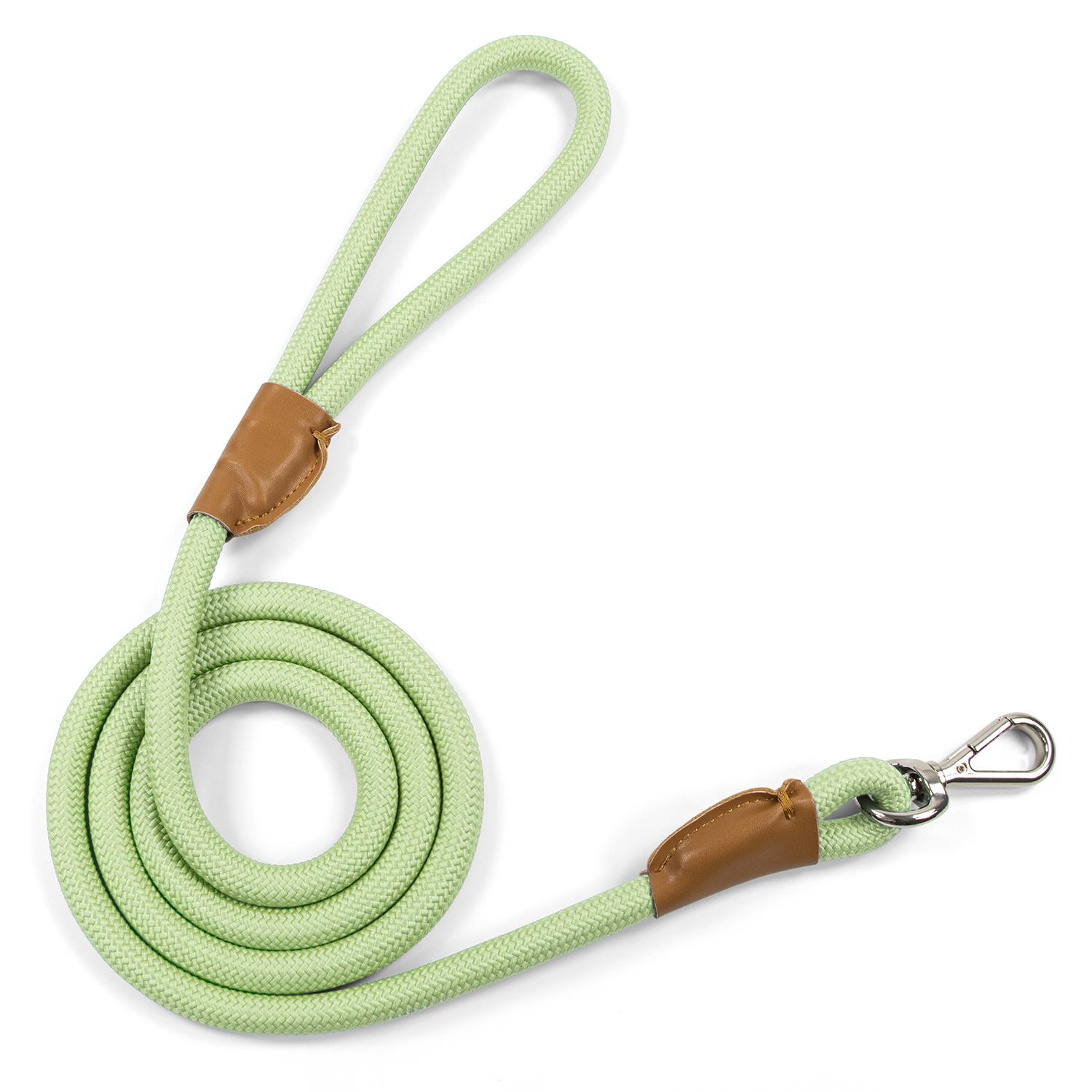 

Поводок для средней и крупной собаки 1,5 м 2,1 м Легкий и удобный тренировочный поводок для больших собак 1.5m светло-зеленый