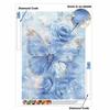 Butterfly DIY Diamond Art Painting Kit with Shiny Resin Diamonds for Adults Relaxing Craft Wall Decor and Handmade Gift Idea Set Decor