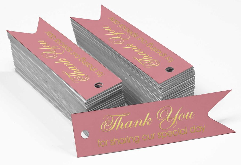 Inkdotpot Gold Foil Paper Hang Tags Thank You For Sharing Our Special Day Bridal Shower Favor Tags 100