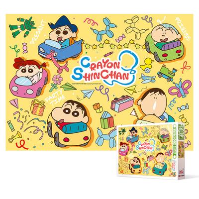 100-dielne puzzle - Crayon Shin-chan Kart Racing (veľký kus), populárne kórejské puzzle