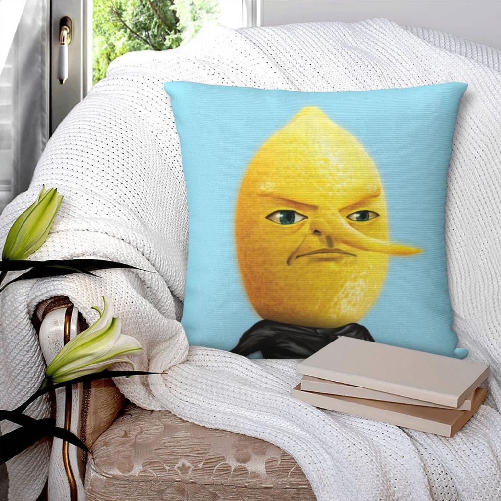 Earl Of Lemongrab Square Pillowcase Pillow Cover Polyester Cushion Decor Comfort Throw Pillow for Home Sofa