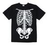 Glow In the Dark Skeleton Short Sleeve Men's Black 100% Cotton T-shirt Mens Tees Top by Yazbek