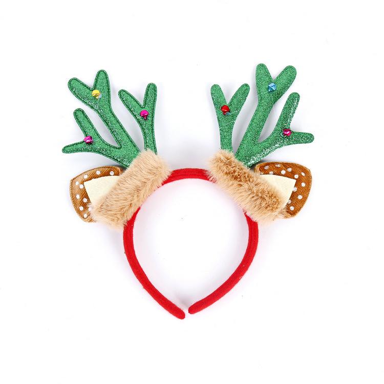 Christmas Antler Headband with Bells for Adults & Children – Festive Holiday Party Accessory