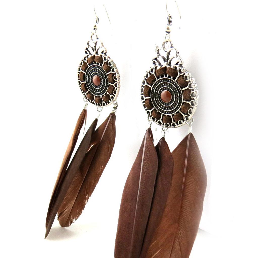 Les Trésors De Lily [N1149] - Boucles Créateur 'Cheyennes' marron
