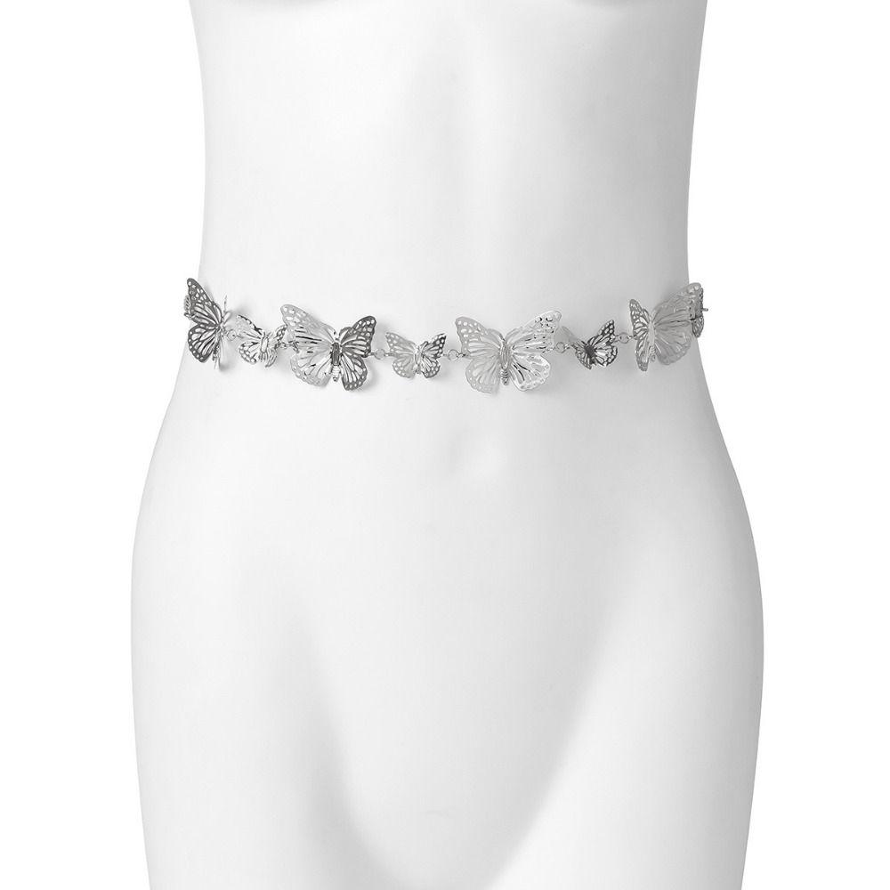 Jewelry Butterfly Waist Chains Vintage Tassel Body Chain Chic Dress Belt Chains Gift