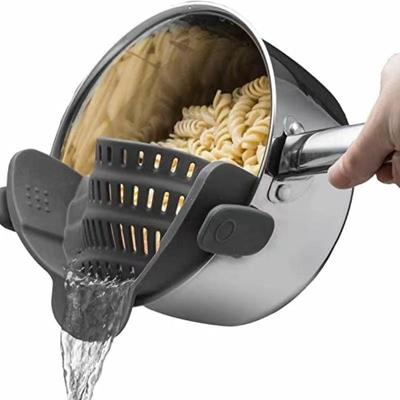 Pan Filter and Pasta Filter – Adjustable Silicone Clip-on Filter