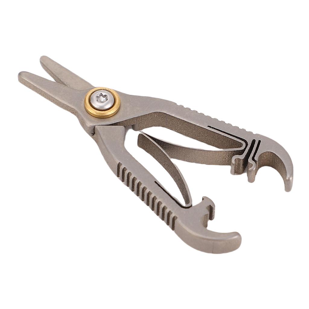 Nasenhaarschere Ti-Legierung Runde Spitze Nasenhaarschneideschere für Augenbrauen Bart