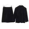 I.S.sunao kuwahara made in Japan Velor-like Skirt suit Setup M/S black Women Used