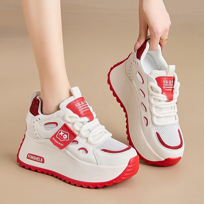 Spot platform dad shoes women's spring and summer new Korean version breathable and versatile, light and nonslip casual sports shoes