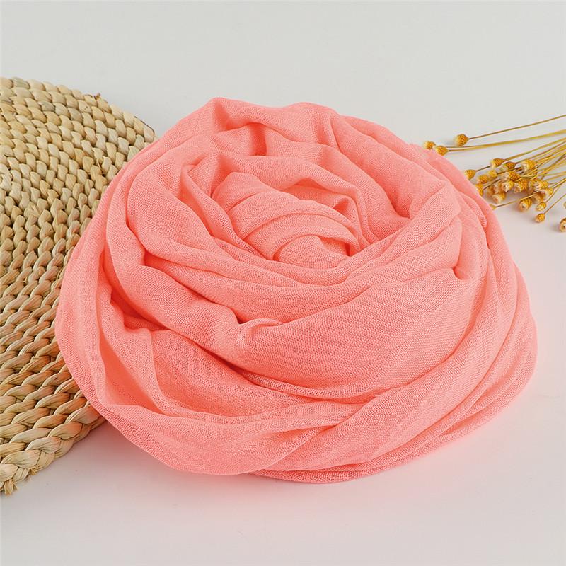 37 Color Plain Big Size Fringe Cotton Viscose Scarf Lady Warme Soft Shawls And Wraps Pashmina Stole Female Kerchief Muslim Hijab
