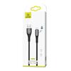 Usams Kabel Pleciony U-Tone Microusb1.2M Power-Off 2A Fast Charging Czarny/Black Sj346Usb01 (Us-Sj346)
