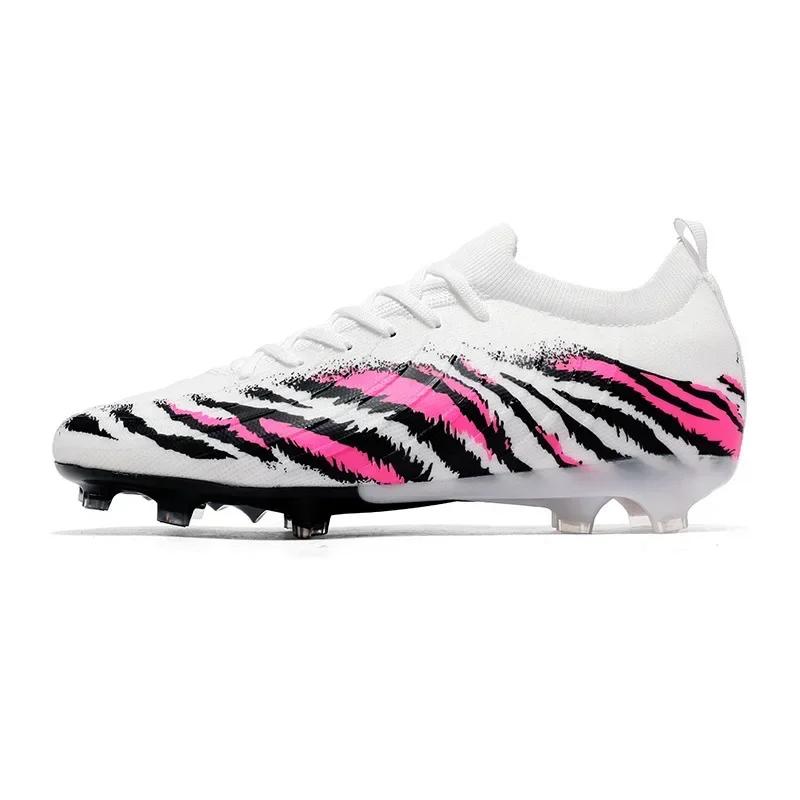 Professional Football Shoes AG Soccer Cleats Anti-Slip Artificial Grass for Men Women Children Teenagers Sports Shoes Football