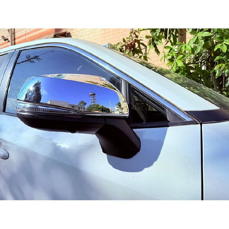 For Toyota Grand Highlander 2024 2025 2026 ABS Chrome Door Side Mirror Cover Trim Rear View Cap Overlay Molding Garnish