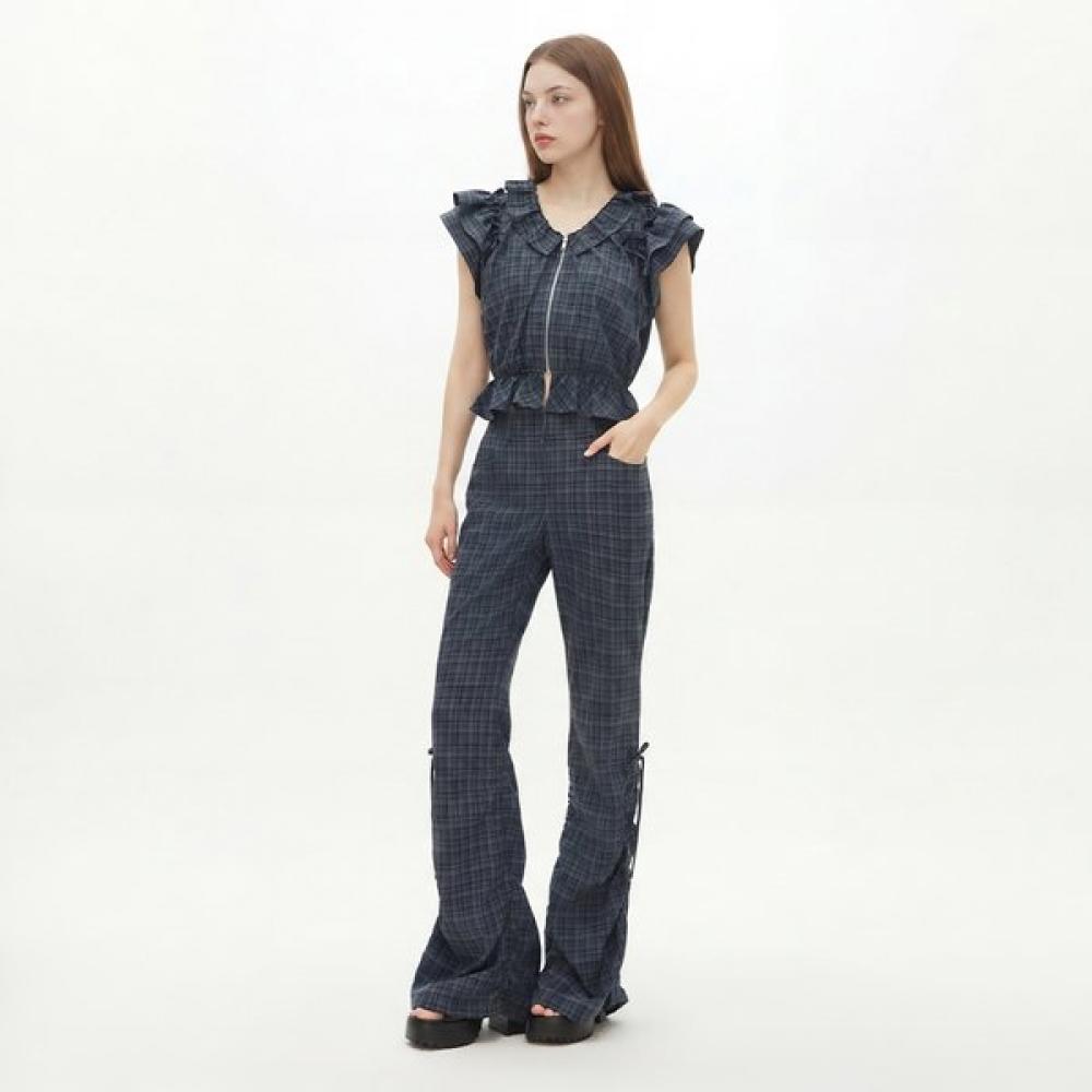 Gnarly Bootcut Pants With Hem Shirring Detail Es2wp564