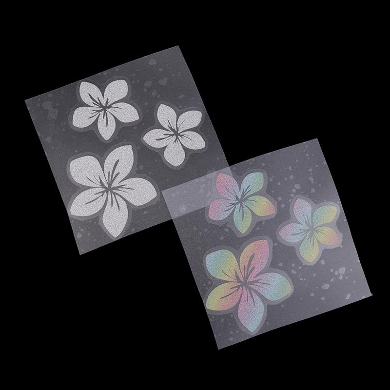 Floral Glitter Decorative Car Stickers Waterproof Dly Auto Rear Windshield Fuel Tank Cap Window Motorcycle Vinyl Decals Decor