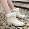 Fashion Rain Shoes Women's New Adult Outer Wear Rain Boots Work Non-slip Kitchen Rubber Shoes Medium Tube Water Shoes