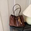 Korean Suede Underarm Bag Women's 2026 New Trendy Autumn and Winter Retro Tote Bag Simple Large-capacity Commuter Bag