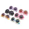 2025 New Polygonal Children's Girls, Fashionable Printed Cute Sunglasses For Summer Outings, Baby Sunshade Glasses