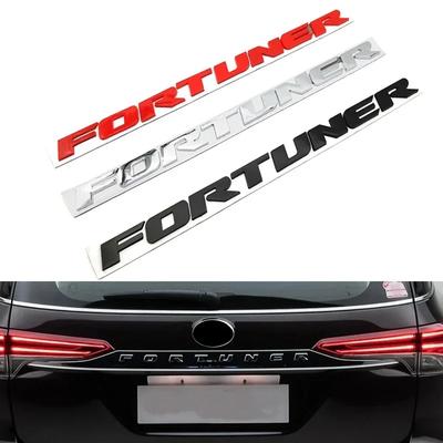 1 Pezzo 3D ABS Emblema Lettere FORTUNER Adesivi per Fortuner Auto Cofano Anteriore Griglia Cofano Bagagliaio Badge Accessori Auto
