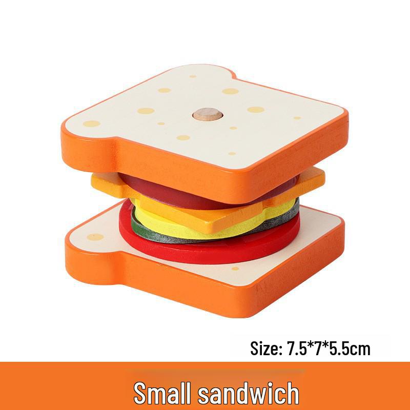 Mini Spiel-Hamburger-Set - Simuliertes Essen für Kinder-Puppenhaus und Kindergarten-Spaß