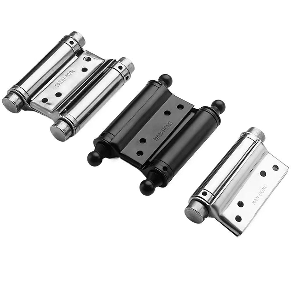 1Pcs Double Opening Door Hinge With Inner And Outer Free Spring Hinge Hardware Accessory