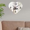 Heart Shape Wall Clock Decorative Modern Minimalist Creative Decoration for Anniversary Home
