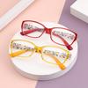 Fashion Anti-Blue Light Reading Glasses Eye Protection Presbyopic Eyeglasses Unisex Flowers Elegant Comfortable Eyewear+1.0~+4.0