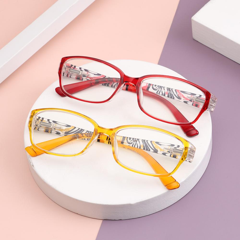 Fashion Anti-Blue Light Reading Glasses Eye Protection Presbyopic Eyeglasses Unisex Flowers Elegant Comfortable Eyewear+1.0~+4.0
