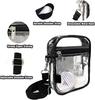 Adjustable PVC Transparent Crossbody Bag with Zipper for Concerts and Sports